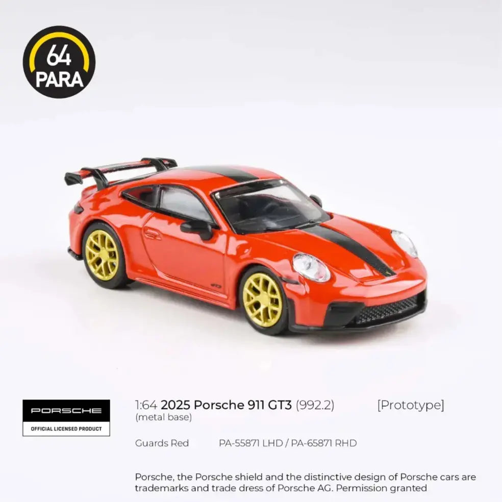 PARA64 1:64 2025 Porsche 911 GT3 (992.2) Guards Red