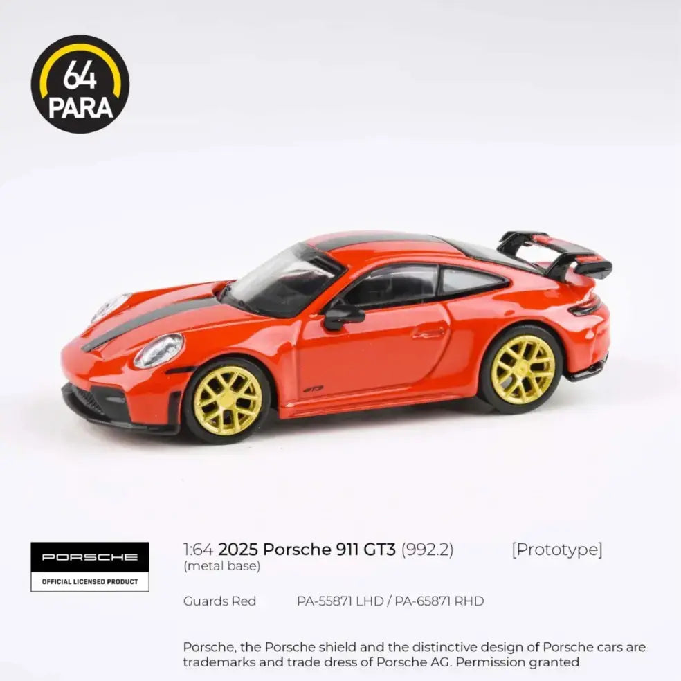 PARA64 1:64 2025 Porsche 911 GT3 (992.2) Guards Red