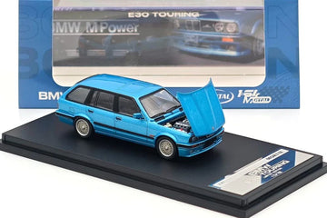 Mortal Model BMW E30 Touring Blue – 1:64 Scale Die-Cast Model