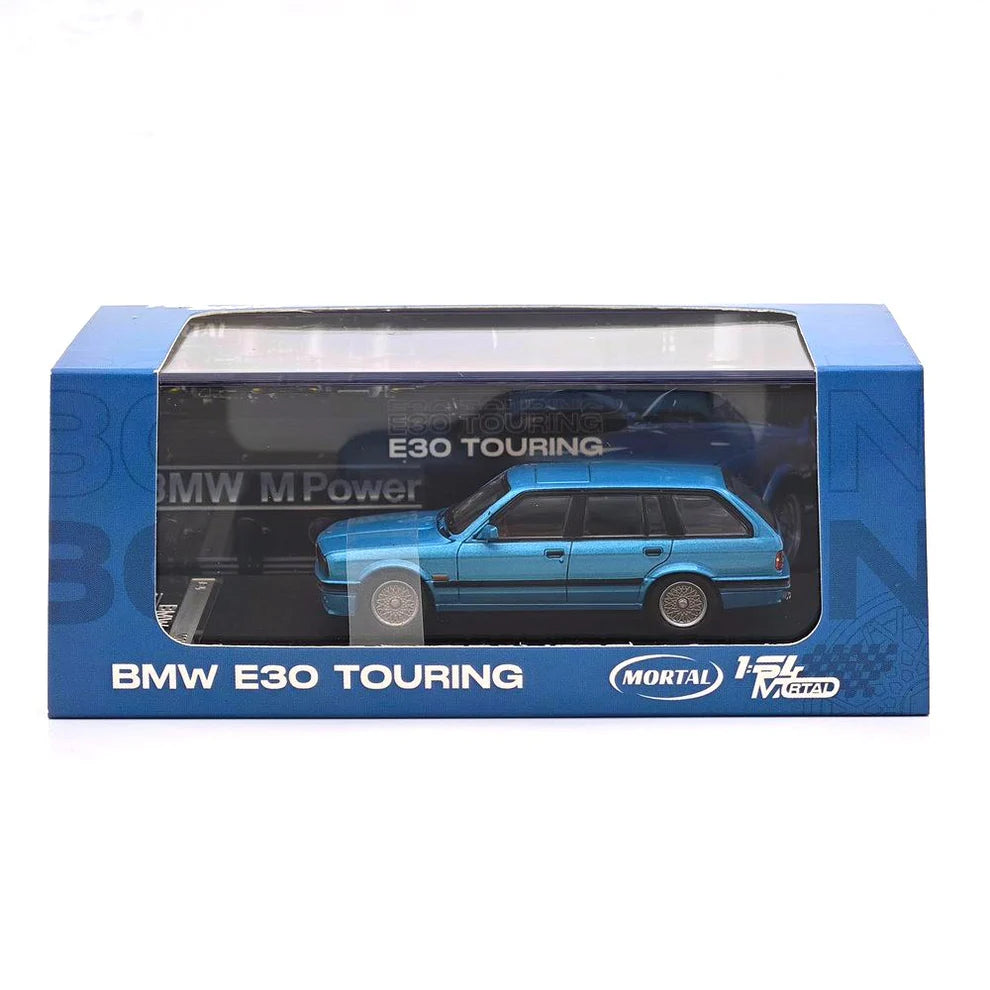 Mortal Model BMW E30 Touring Blue – 1:64 Scale Die-Cast Model