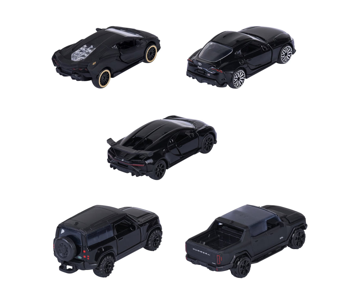 Majorette Black Edition 5-Piece Giftpack | Die-Cast Model Car Set