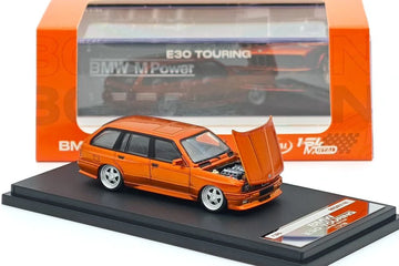 Mortal Model BMW E30 Touring Orange – 1:64 Scale Die-Cast Model