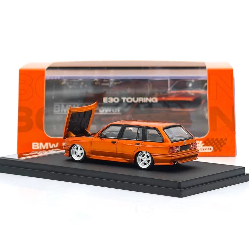 Mortal Model BMW E30 Touring Orange – 1:64 Scale Die-Cast Model