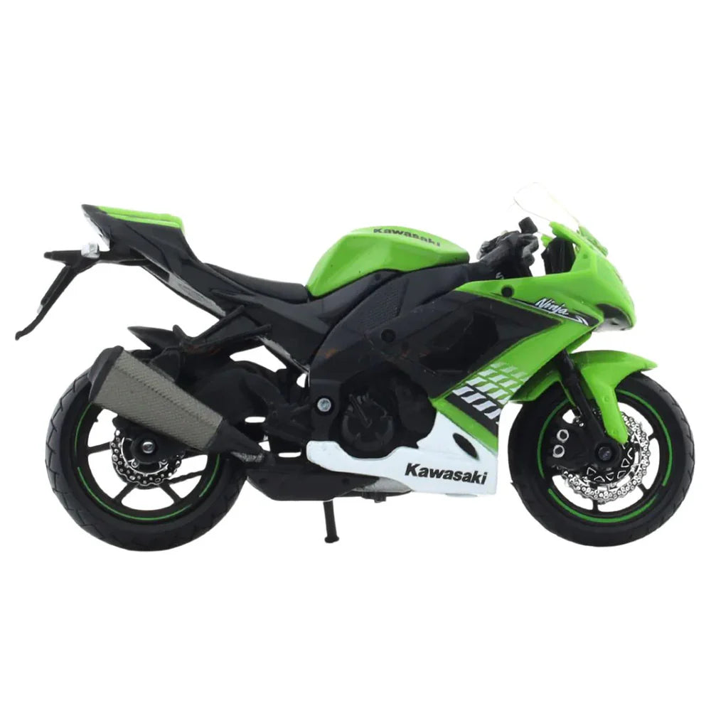 MAISTO - 1 : 18 DIECAST SCALE MODEL - KAWASAKI NINJA ZX 1O R - OFFICIAL LICENSED PRODUCT