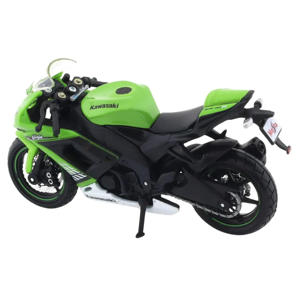MAISTO - 1 : 18 DIECAST SCALE MODEL - KAWASAKI NINJA ZX 1O R - OFFICIAL LICENSED PRODUCT