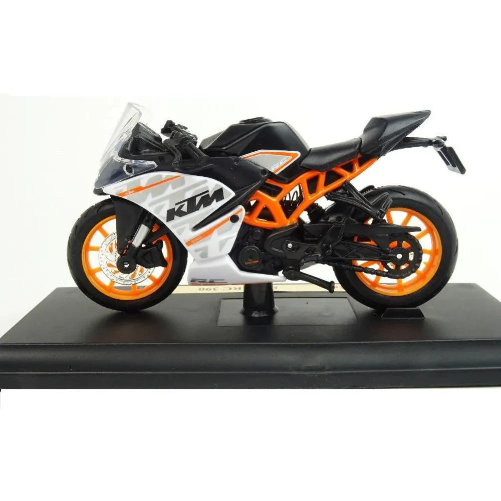 MAISTO - 1 : 18 DIECAST SCALE MODEL - KTM RC 390 - OFFICIAL LICENSED PRODUCT
