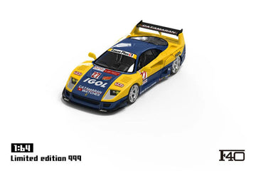 SC64024 Ferrari F40 Yellow Racing Livery – 1:64 Scale Die-Cast Model