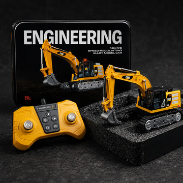 Trasped JCB RC Excavator – 1:64 Scale 2.4GHz Remote Control Alloy Model