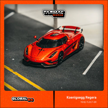 Tarmac WorkTarmac Works Koenigsegg Regera Orange (T64G-TL017-OR) – 1:64 Scale Diecast Model