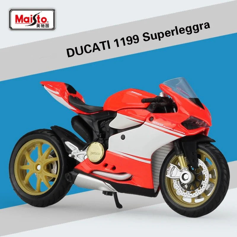 MAISTO - 1 : 18 DIECAST SCALE MODEL - DUCATI 1199 SUPERLEGGRA - OFFICIAL LICENSED PRODUCT