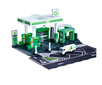 Majorette Petrol Station BP + 1 Vehicle | Die-Cast Playset