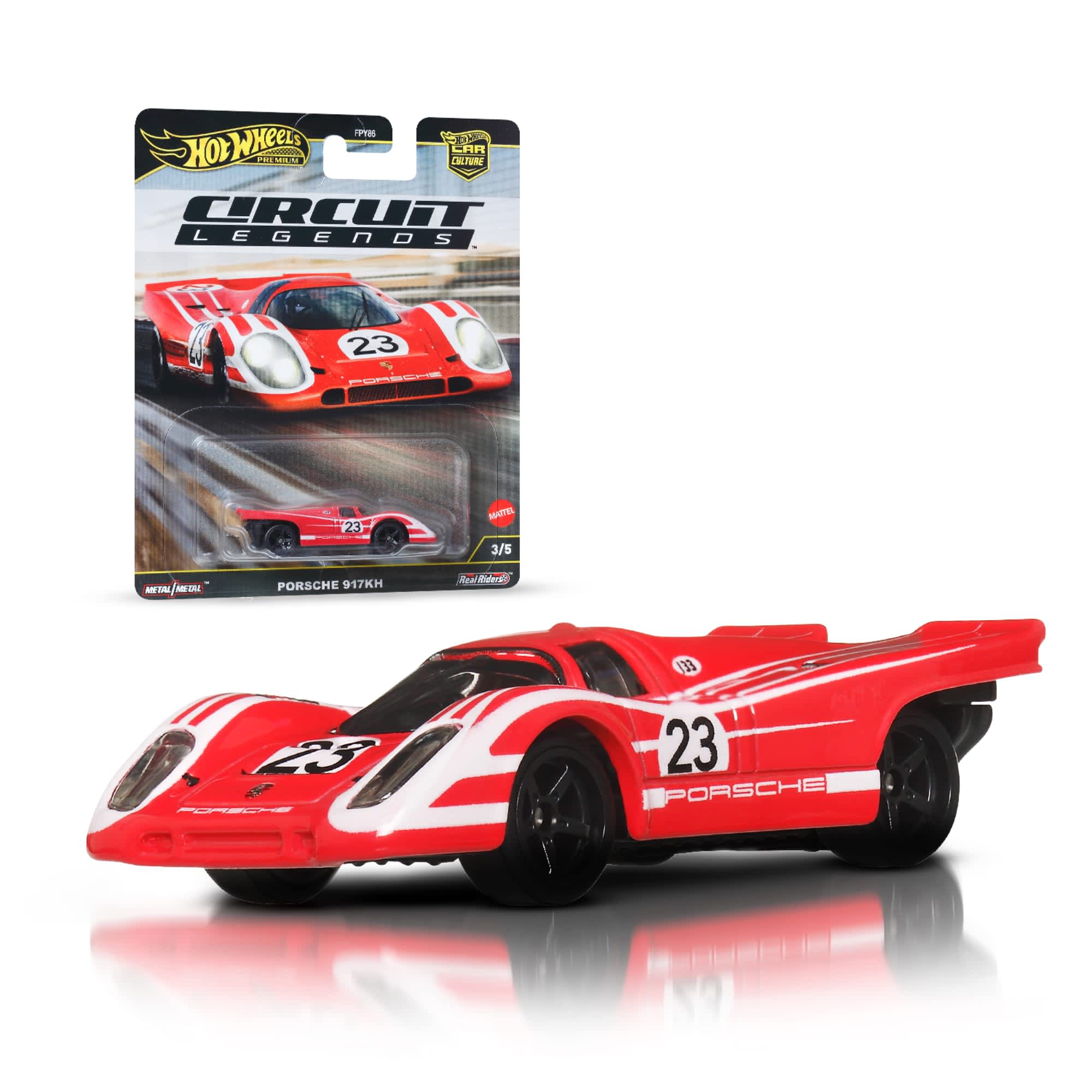 Hot Wheels Premium Car Culture Circuit Legends Porsche 917KH – 1:64 Scale Die-Cast Model