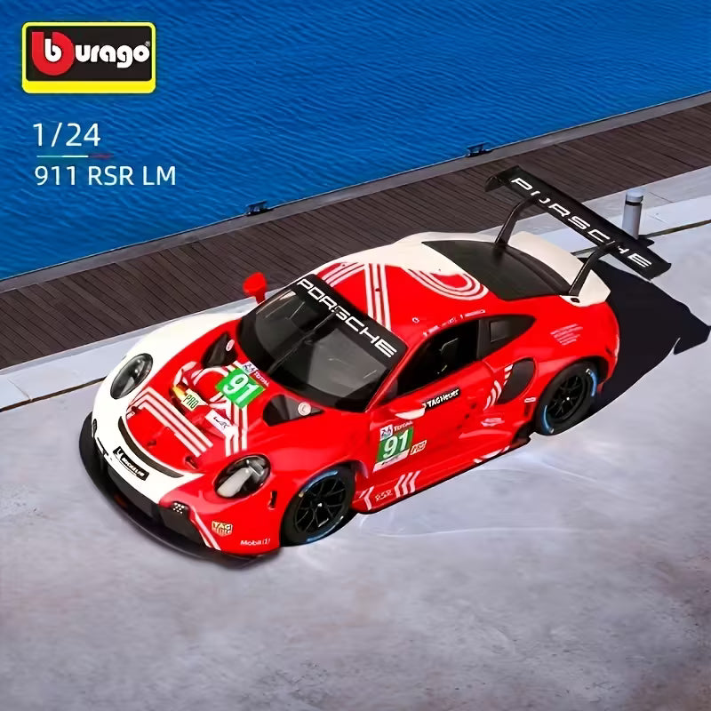 Bburago Porsche 911 RSR Race Edition – 1:24 Scale Die-Cast Model
