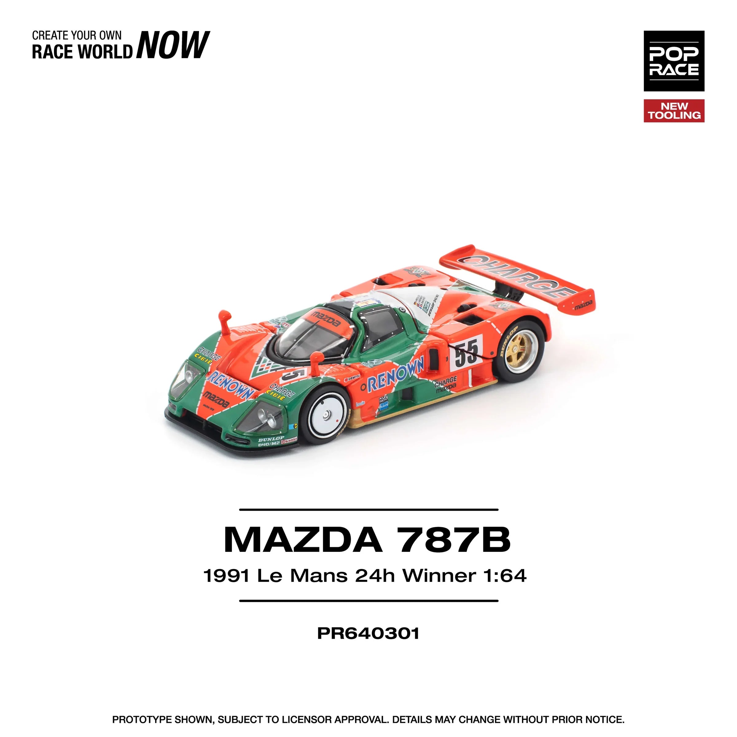 Mazda 787B Le Mans 1991 – 1:64 Scale Diecast Model