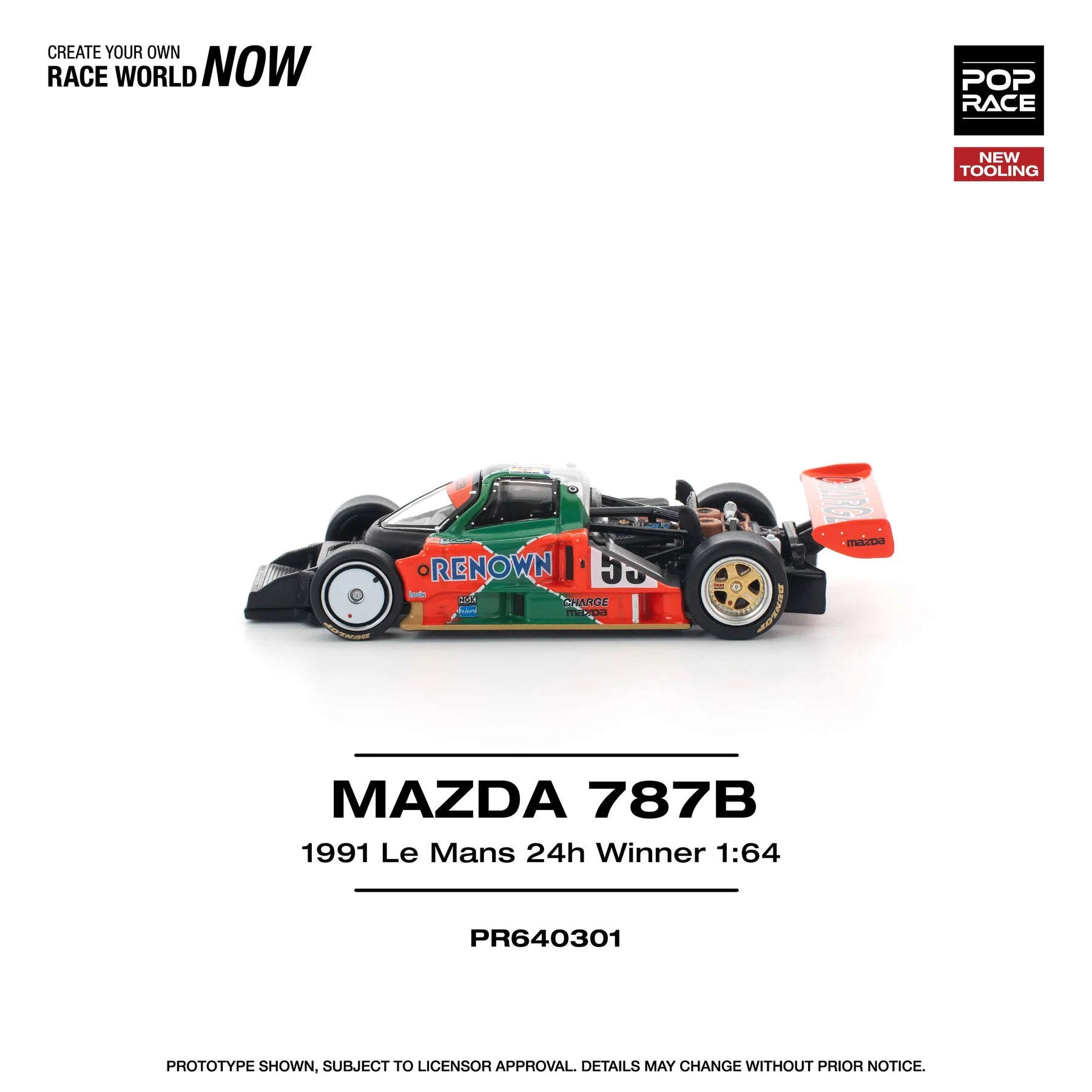 Mazda 787B Le Mans 1991 – 1:64 Scale Diecast Model