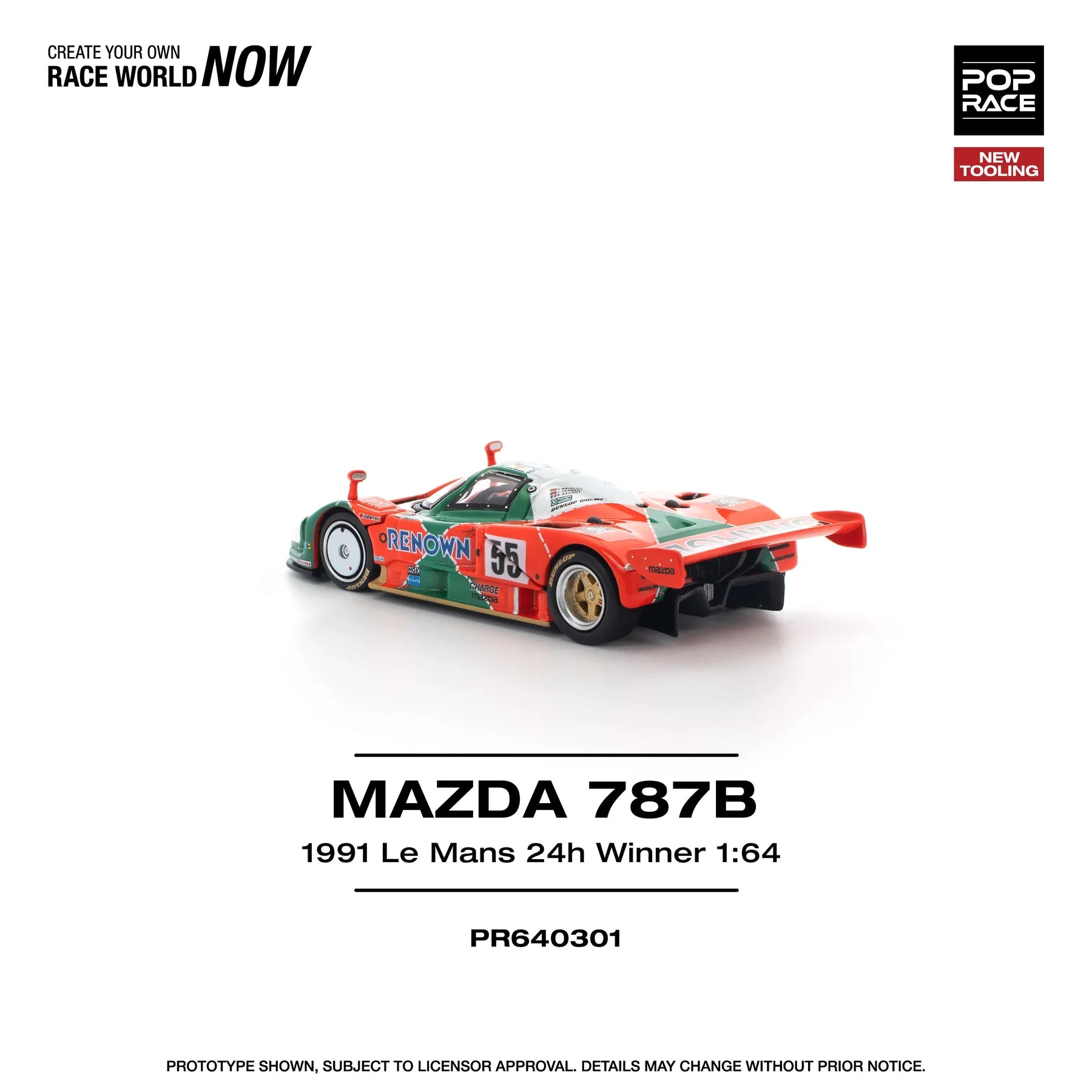 Mazda 787B Le Mans 1991 – 1:64 Scale Diecast Model