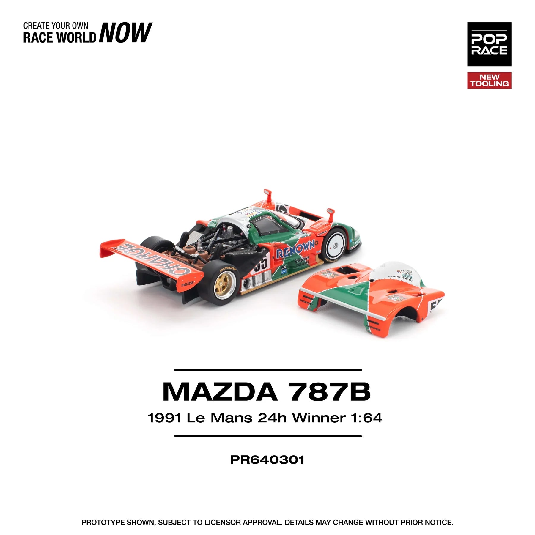 Mazda 787B Le Mans 1991 – 1:64 Scale Diecast Model