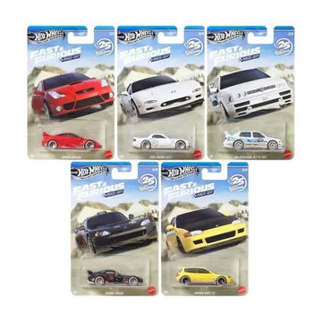 Hot Wheels Fast & Furious Race Off Silver Series 2026 Set of 5 (MRP) – 1:64 Scale Die-Cast Models