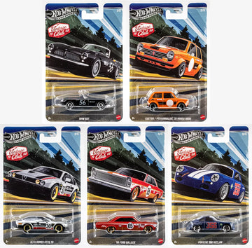 Hot Wheels 2026 Vintage Club Grand Prix Silver Celebration Series – Set of 5 Cars | 1:64 Scale