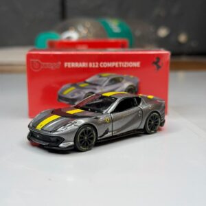 Official Bburago Ferrari 812 Competizione - 1 : 64 Diecast Scale Model SILVER