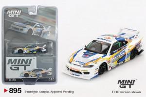 Mini GT #895 – Nissan LB-Super Silhouette S15 Silvia #555 Formula Drift Japan 2023 (1:64 Scale, Blister Pack)