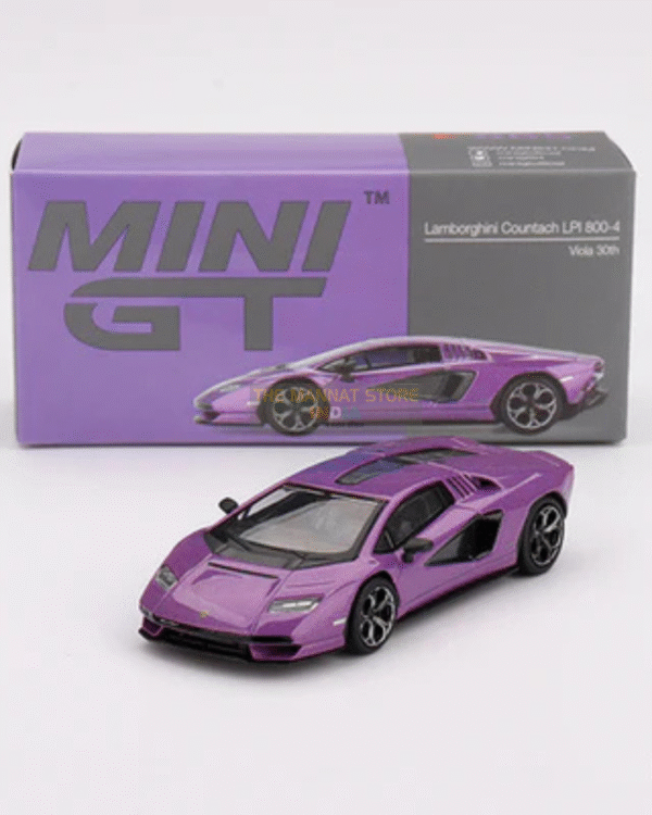 1:64 Lamborghini Countach LPI 800-4 -- Viola 30th -- Mini GT MGT00865