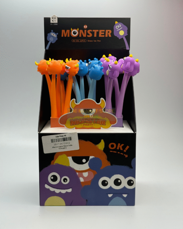 Monster Party Gel Pen – 0.5mm Cute Cartoon Design (Random Color)