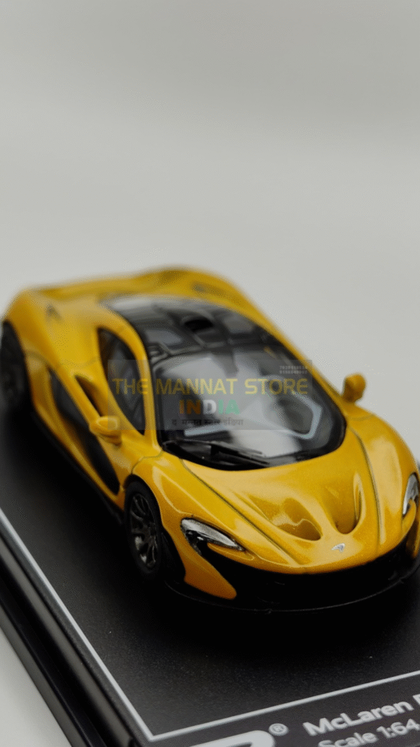 McLaren P1 (Volcano Yellow) – 1:64 Poster Cars - Image 2