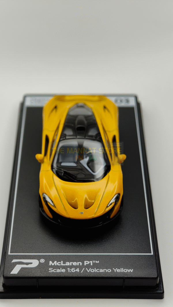 McLaren P1 (Volcano Yellow) – 1:64 Poster Cars