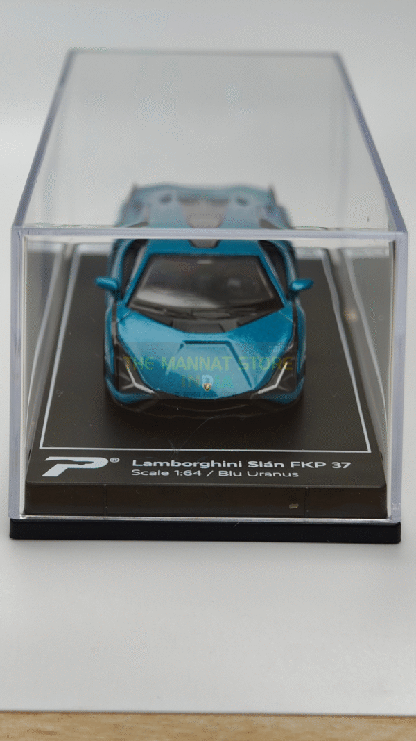 H08 – Lamborghini Sián FKP 37 (Blu Uranus) – 1:64 Poster Cars