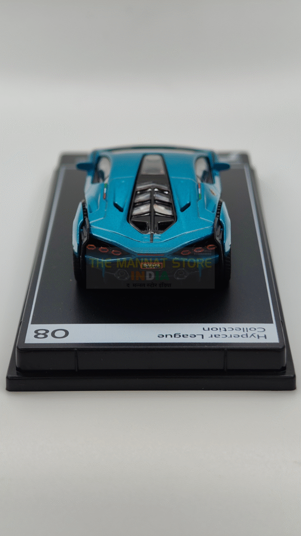 H08 – Lamborghini Sián FKP 37 (Blu Uranus) – 1:64 Poster Cars - Image 3