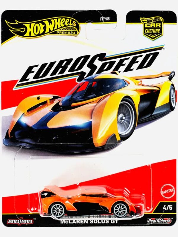 Hot Wheels 2025 Car Culture Euro Speed – McLaren Solus GT (Premium Diecast Car)