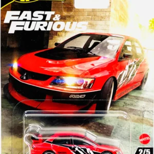 Hot Wheels Premium Fast & Furious – Lancer Evolution IX – Red (2025 Card) – 1:64