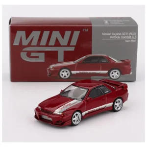 Mini GT #987 – Nissan Skyline GT-R (R32) VeilSide Combat C-I Gem Red