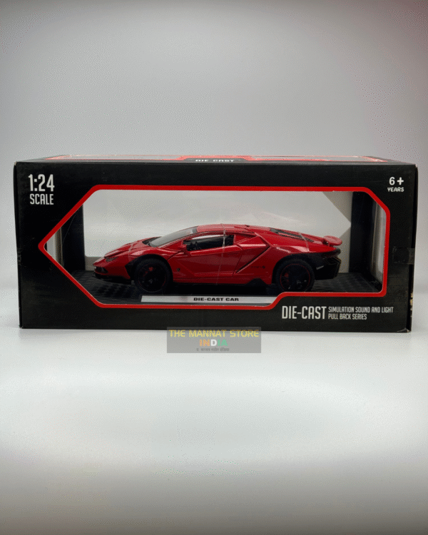 1:24 Scale Lamborghini Aventador Die-Cast Model Car – Red