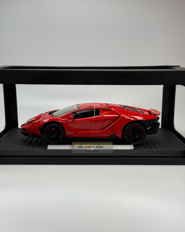 1:24 Scale Lamborghini Aventador Die-Cast Model Car – Red - Image 2