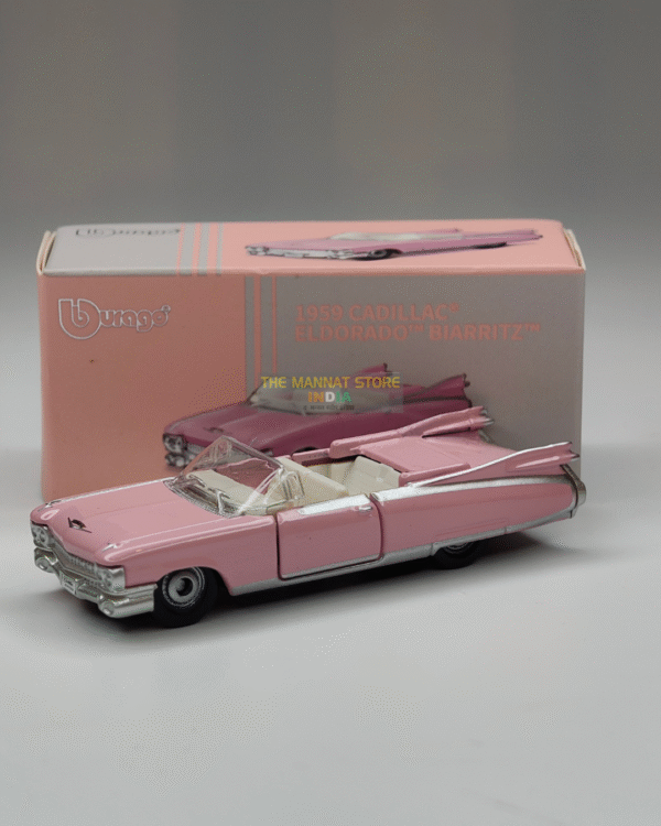 Official Bburago 1959 Cadillac Eldorado Biarritz – 1:64 Diecast Scale Model