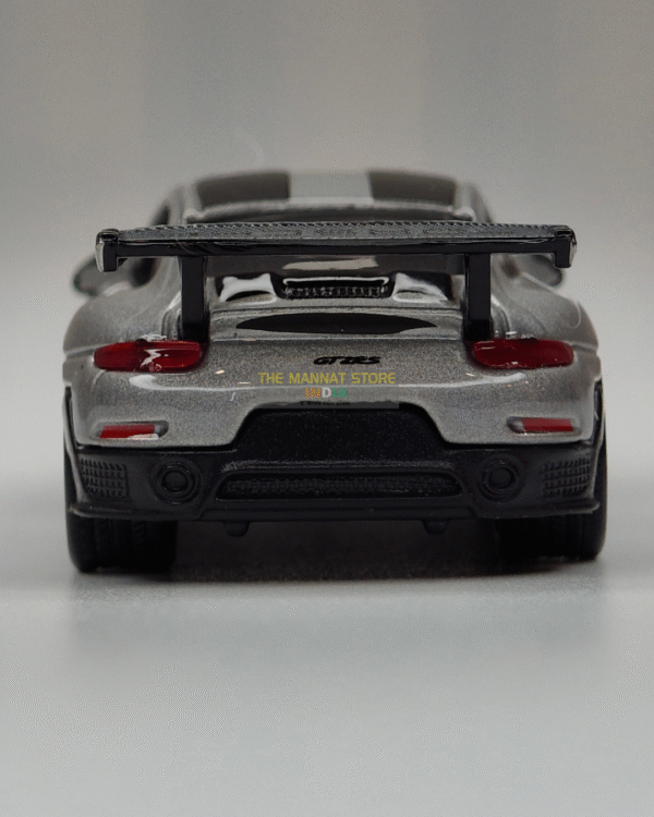 Official Bburago Porsche 911 GT2 RS Grey – 1:64 Diecast Scale Model - Image 4