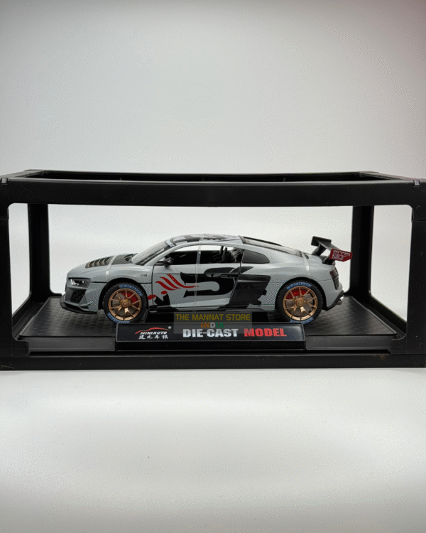 Audi 1:24 Scale Diecast Model Car – Pullback with Openable Doors - Image 2
