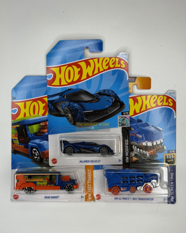 Hot Wheels 2024 C Case – Set of 3 (McLaren Solus GT, Road Bandit, HW Ultimate Rex Transporter)