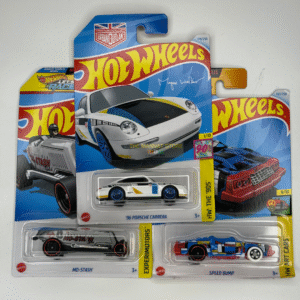 Hot Wheels 2024 Q Case – Set of 3 (’96 Porsche Carrera, MS-Stash, Speed Bump)