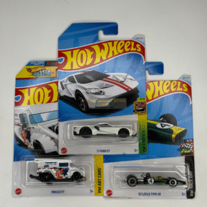 Hot Wheels 2024 Q Case – Set of 3 (’17 Ford GT, Mailed It, ’67 Lotus Type 49)