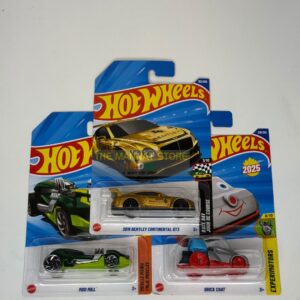 Hot Wheels 2024 Indian Q Case – Set of 3 (2018 Bentley Continental GT3, Mod Mill, Quick Chat)