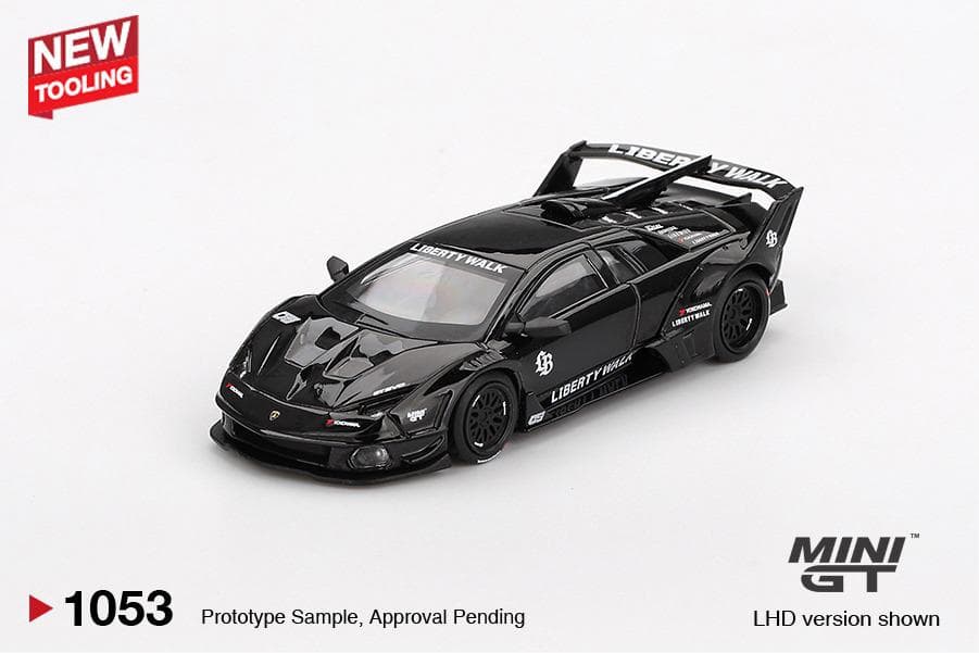 Mini GT #1053 – Lamborghini LB-Silhouette WORKS Murciélago GT Evo (Black) 1:64 Scale Diecast Model