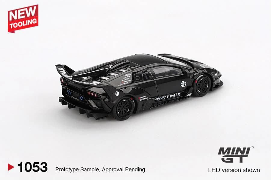 Mini GT #1053 – Lamborghini LB-Silhouette WORKS Murciélago GT Evo (Black) 1:64 Scale Diecast Model - Image 2