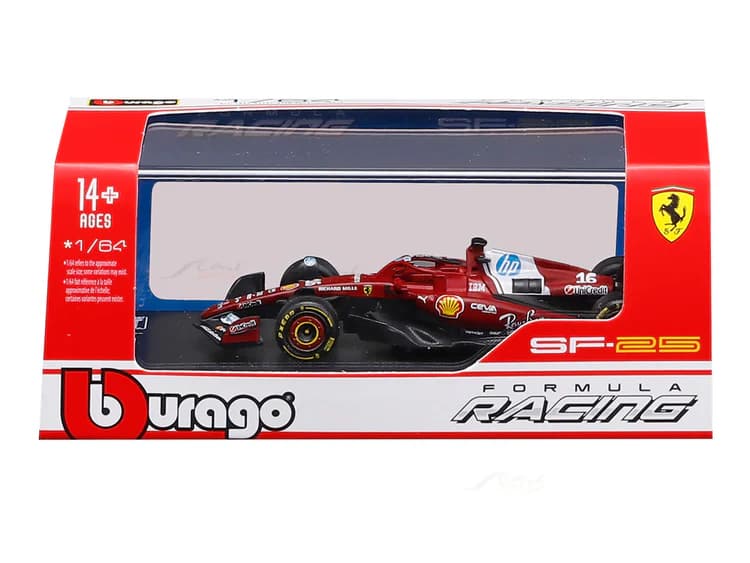 Bburago F1 Ferrari SF-25 (2025) – Charles Leclerc Australia GP – 1:64 Scale Diecast Model Car - Image 3