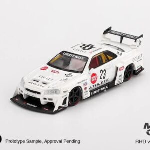 Mini GT – Nissan LB-ER34 Super Silhouette (Athlete/Collet) | 1:64 Scale Diecast Model Car