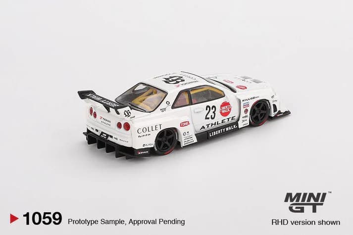 Mini GT – Nissan LB-ER34 Super Silhouette (Athlete/Collet) | 1:64 Scale Diecast Model Car - Image 2