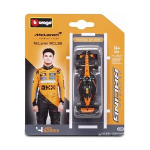 Official Bburago Formula Racing F1 – McLaren MCL39 #4 Lando Norris (1:64 Diecast Scale Model)