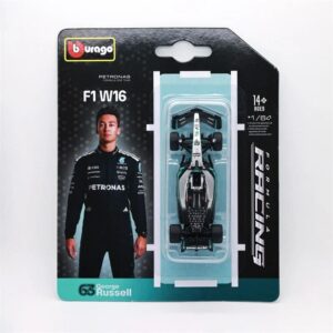 Official Bburago Formula Racing – AMG Petronas F1 W16 Performance #63 George Russell (1:64 Diecast Scale Model)